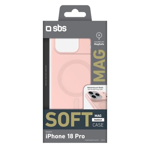 Etui SBS Instinct Mag na iPhone 18 Pro / 17 Pro kompatybilne z MagSafe - różowe