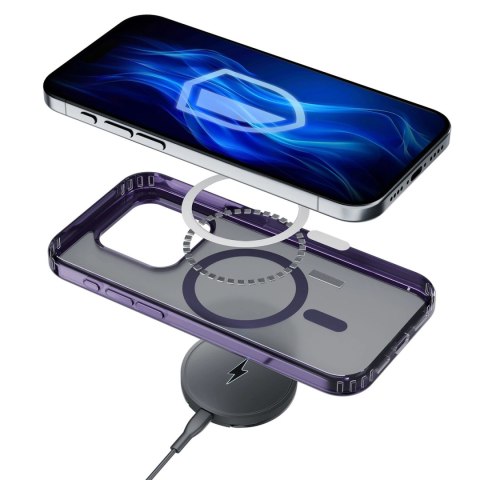 Etui 3mk Frosty MagCase Purple na Apple iPhone 13 - fioletowe