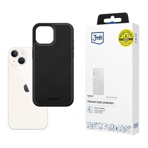 Etui 3mk Hardy Apple Silky Leather MagCase na Apple iPhone 13 - czarne