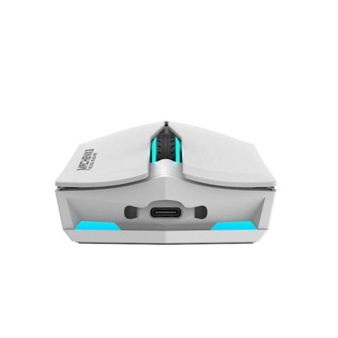 Mysz gamingowa Machenike M721 bezprzewodowa 10000 DPI z podświetleniem RGB - biała