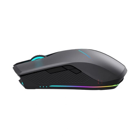 Mysz gamingowa Machenike M721 bezprzewodowa 10000 DPI z podświetleniem RGB - czarna