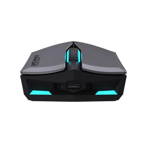 Mysz gamingowa Machenike M721 bezprzewodowa 10000 DPI z podświetleniem RGB - czarna