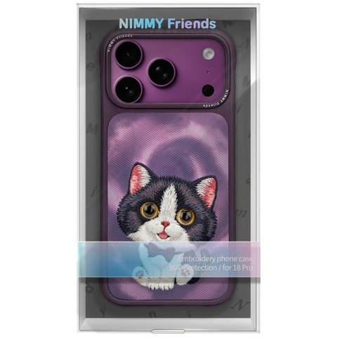 NIMMY futerał BIG EYED CREAM CAT do IPHONE 18 Pro/17 Pro fioletowy