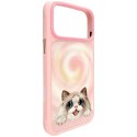 Etui do IPHONE 18 Pro Max / 17 Pro Max NIMMY BIG EYED LYING RAGDOLL CAT różowy