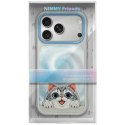 NIMMY etui do IPHONE 18 Pro / 17 Pro BIG EYED LYING SILVER SHADED CAT szary