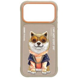 NIMMY etui GLASSES COOL DOG do IPHONE 18 Pro Max / 17 Pro Max beżowy