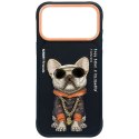 etui do IPHONE 18 Pro / 17 Pro NIMMY GLASSES COOL DOG czarne