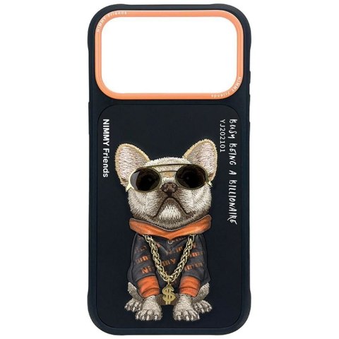 etui do IPHONE 18 Pro / 17 Pro NIMMY GLASSES COOL DOG czarne