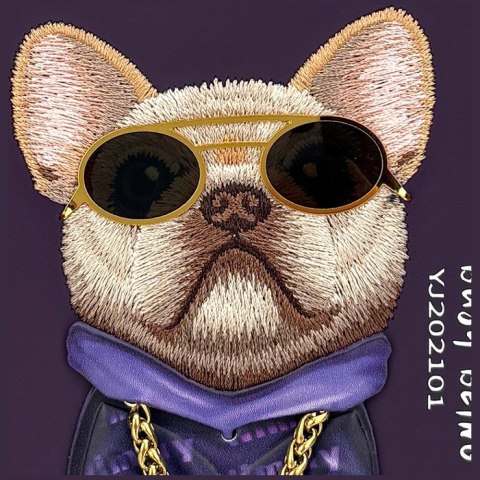 Etui do IPHONE 18 Pro / 17 Pro NIMMY GLASSES COOL DOG fioletowe