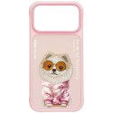 Etui do IPHONE 18 Pro / 17 Pro NIMMY GLASSES COOL DOG różowe