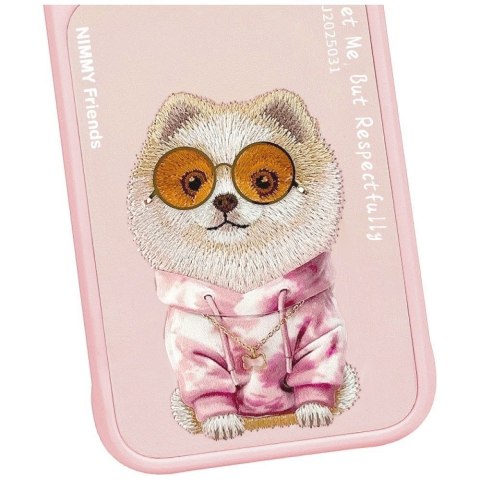 Etui do IPHONE 18 Pro / 17 Pro NIMMY GLASSES COOL DOG różowe