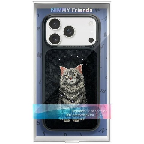 NIMMY futerał LUCKY FASHION CAT kompatybilny z MagSafe do IPHONE 18 Pro/17 Pro czarny