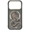 NIMMY futerał MAGNETIC FANTASY ANIMAL DRAGON kompatybilny z MagSafe do IPHONE 18 Pro Max/17 Pro Max szary