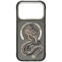 NIMMY futerał MAGNETIC FANTASY ANIMAL DRAGON kompatybilny z MagSafe do IPHONE 18 Pro Max/17 Pro Max szary