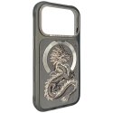 NIMMY futerał MAGNETIC FANTASY ANIMAL DRAGON kompatybilny z MagSafe do IPHONE 18 Pro Max/17 Pro Max szary