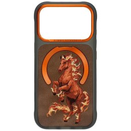 NIMMY futerał MAGNETIC FANTASY ANIMAL HORSE kompatybilny z MagSafe do IPHONE 18 Pro/17 Pro pomarańczowy