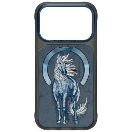 NIMMY futerał MAGNETIC FANTASY ANIMAL UNICORN kompatybilny z MagSafe do IPHONE 18 Pro/17 Pro niebieski