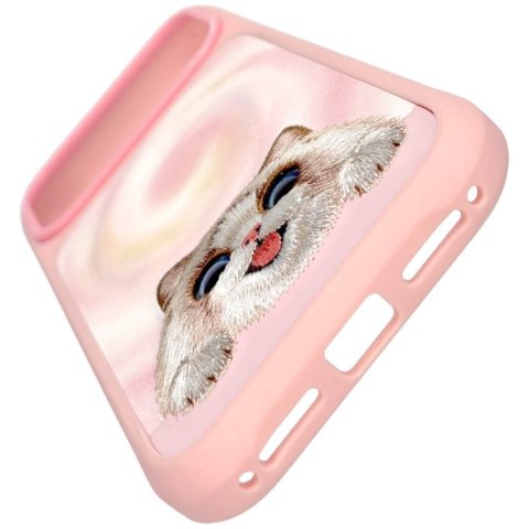 NIMMY etui do IPHONE 18 Pro / 17 Pro BIG EYED LYING RAGDOLL CAT z MagSafe różowy