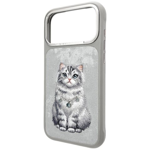 NIMMY etui do IPHONE 18 Pro Max / 17 Pro Max LUCKY FASHION CAT z MagSafe szary