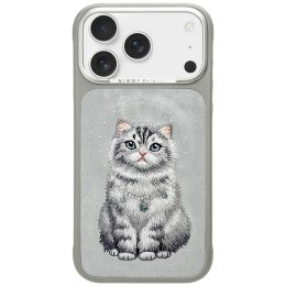 NIMMY etui do IPHONE 18 Pro Max / 17 Pro Max LUCKY FASHION CAT z MagSafe szary
