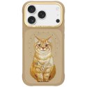 NIMMY futerał LUCKY FASHION CAT kompatybilny z MagSafe do IPHONE 18 Pro/17 Pro brązowy