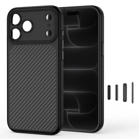 Etui Tech-Protect MagCam MagSafe Carbon na iPhone 18 Pro / 17 Pro - czarne