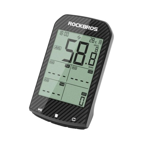 Licznik rowerowy Rockbros M1Pro Bluetooth GPS IPX6 - czarny