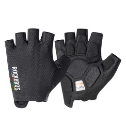 Rękawiczki rowerowe Rockbros TLS004 ROAD TO SKY krótkie amortyzujące L - czarne