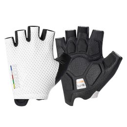 Rękawiczki rowerowe Rockbros TLS004 ROAD TO SKY krótkie amortyzujące M - białe