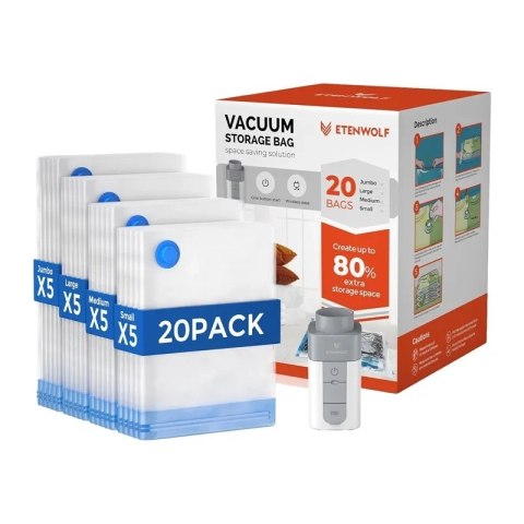 Worki próżniowe z pompką Etenwolf VB03 1500mAh