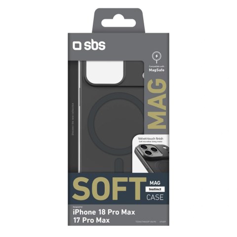 Etui SBS Instinct Mag na iPhone 18 Pro Max / 17 Pro Max kompatybilne z MagSafe - czarne