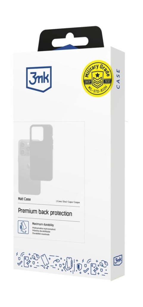 Etui 3mk Matt Case na Samsung Galaxy A17 5G - czarne matowe