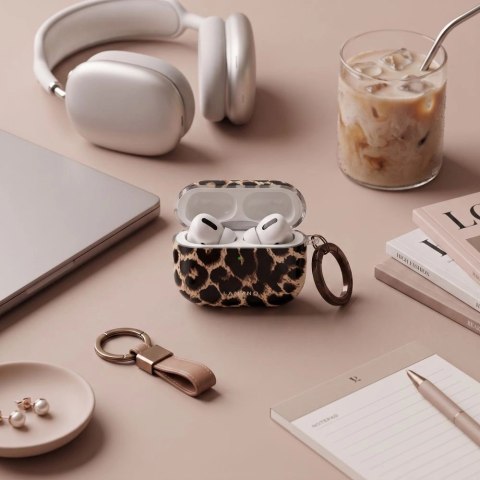 Etui Tech-Protect Lamano na AirPods 4 / 5 - czarno-brązowe