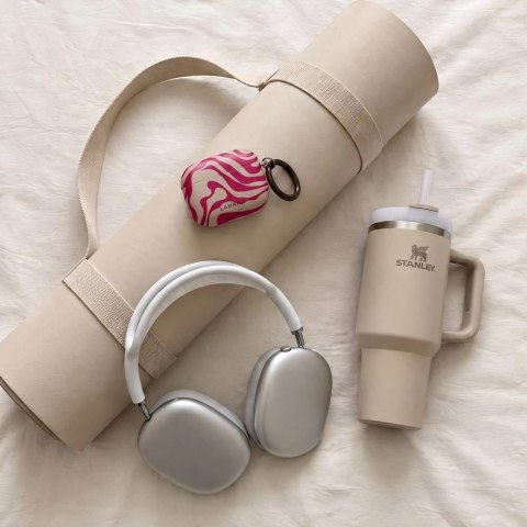 Etui Tech-Protect Lamano na AirPods Pro 3 - różowo-beżowe
