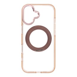 Etui na iPhone 17 Frame Circle Stand zgodne z MagSafe złote