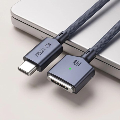 Kabel Tech-Protect MMC01 Ultraboost USB-C / MagSafe 3 140W 300 cm do MacBook - granatowy
