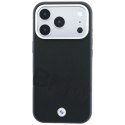 BMW futerał do IPHONE 18 Pro Max/17 Pro Max kompatybilny z MagSafe (Sign Inclined Deboss Letters) czarny