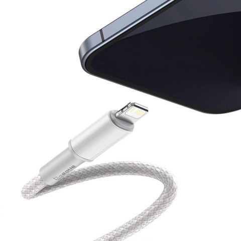 Kabel Baseus CATLGD-A02 Lightning - USB-C PD 20W 480Mb/s 2m - biały - OUTLET