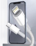 Kabel Baseus CATLGD-A02 Lightning - USB-C PD 20W 480Mb/s 2m - biały - OUTLET