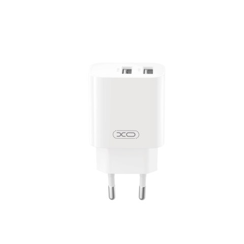 XO ładowarka sieciowa CE55 2x USB 2,4A biała