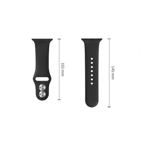 Pasek Tech-Protect Silicone na Apple Watch 44 / 45 / 46 / 49 mm - czarny