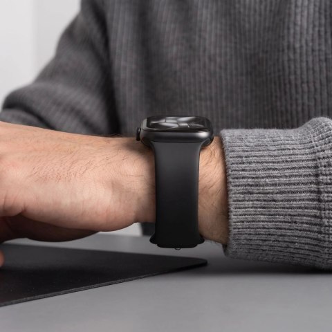 Pasek Tech-Protect Silicone na Apple Watch 44 / 45 / 46 / 49 mm - czarny