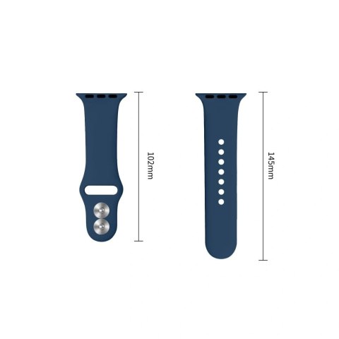Pasek Tech-Protect Silicone na Apple Watch 44 / 45 / 46 / 49 mm - granatowy