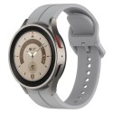 Pasek silikonowy do SAMSUNG Watch 4 / 5 szary (4)