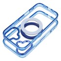 Etui na iPhone 17 Frame Circle Stand zgodne z MagSafe granatowe