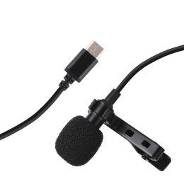 Mikrofon Jack Puluz krawatowy z klipsem PU425 1,5m USB-C