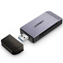 Adapter USB 4 w 1 UGREEN czytnik kart SD + microSD 	CM180(srebrny)