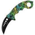 Nóż składany karambit Herbertz CJH Snake Design, Black Blade