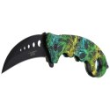 Nóż składany karambit Herbertz CJH Snake Design, Black Blade