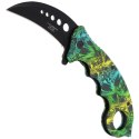 Nóż składany karambit Herbertz CJH Snake Design, Black Blade